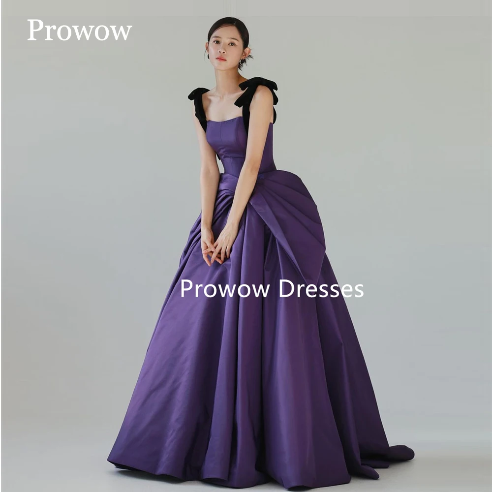 Prowow Elegant Purple A Line Prom Dress Korea Photoshoot Floor Length Wedding Party Dress Customized Sleeveless Performace Gown
Prowow Elegant Purple A Line Prom Dress Korea Photoshoot Floor Length Wedding Party Dress Customized Sleeveless Performace Gown