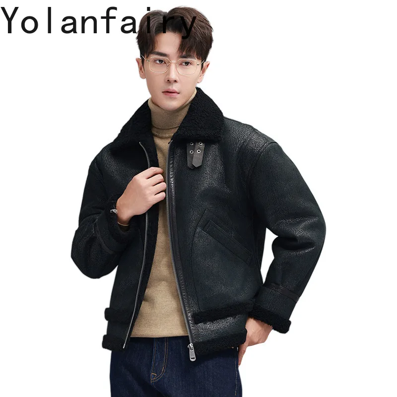 YOLANFAIRY Natural Lambswool Fur Coat Man Real Leather Jacket for Men Luxury Winter 2025 Short Warm Flight Suit Fur Coats Lapel
YOLANFAIRY Natural Lambswool Fur Coat Man Real Leather Jacket for Men Luxury Winter 2025 Short Warm Flight Suit Fur Coats Lapel
