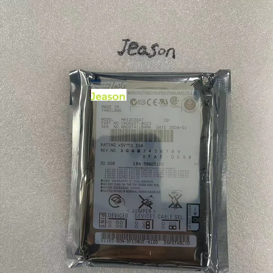30GB 2.5" IDE 2MB 4200RPM 9.5MM For Internal Hard Disk For Notebook HDD For MHT2030AT
30GB 2.5" IDE 2MB 4200RPM 9.5MM For Internal Hard Disk For Notebook HDD For MHT2030AT