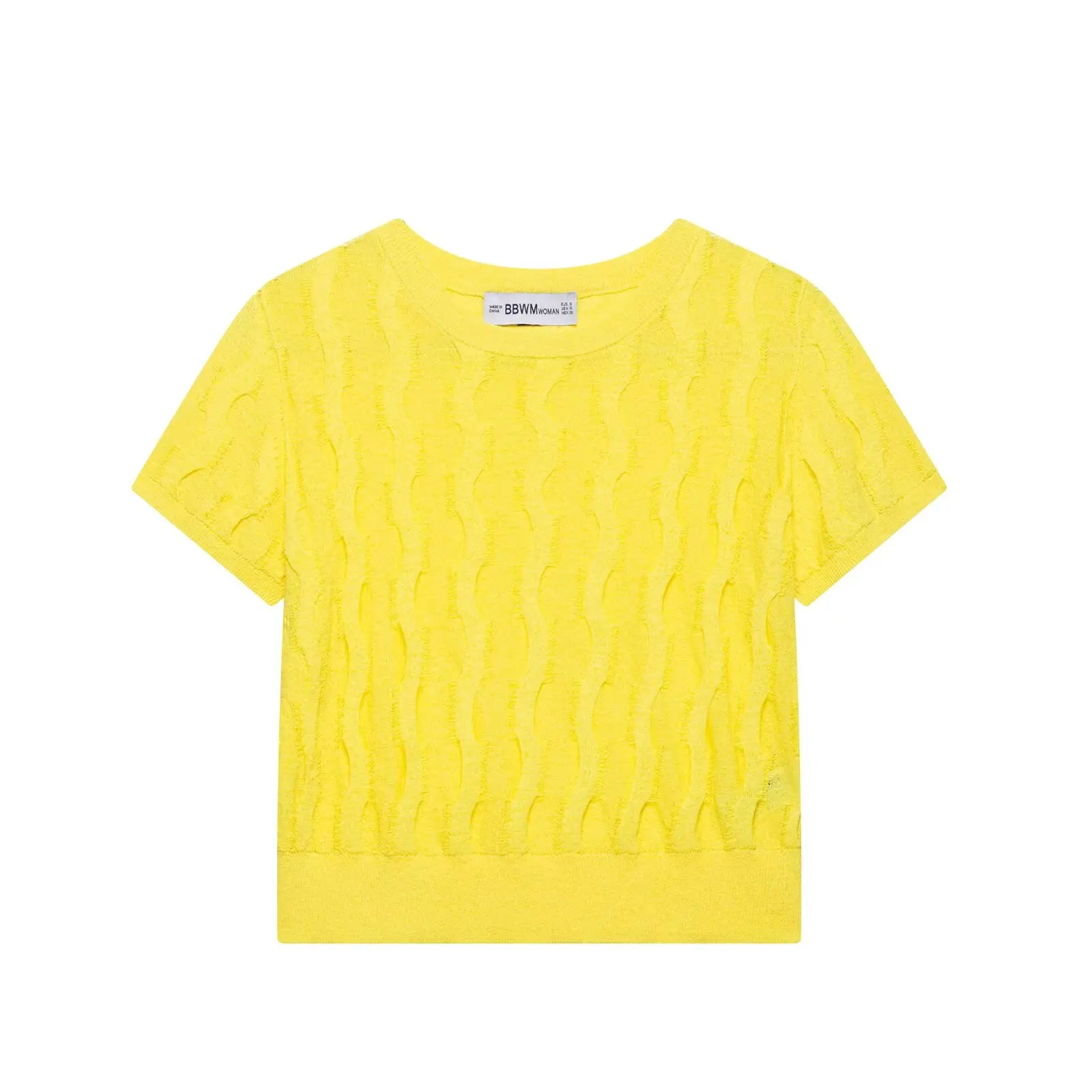 ZBZR Spring New Women's Faion Texture Knitted Top Polyester Fiber ort Sve round Ne Straight Cut Versatile Sle
ZBZR Spring New Women's Faion Texture Knitted Top Polyester Fiber ort Sve round Ne Straight Cut Versatile Sle