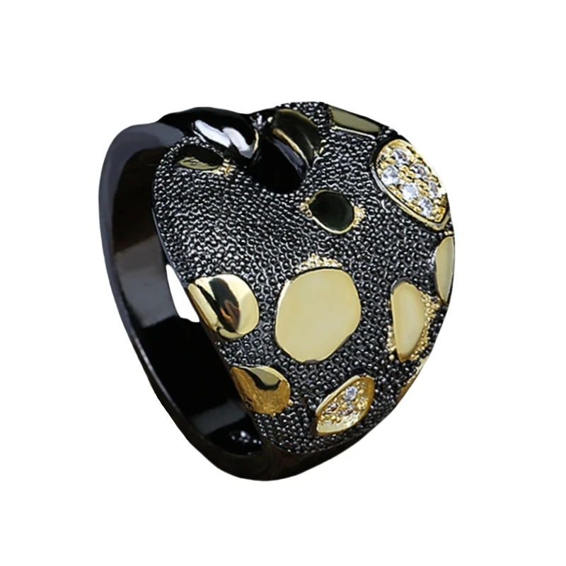 Vintage Accessories Rings for Women Unique Exaggerated Geometric Hollow Black Gold Color Zircon Cryatal Elegant Women's Jewelry
Vintage Accessories Rings for Women Unique Exaggerated Geometric Hollow Black Gold Color Zircon Cryatal Elegant Women's Jewelry