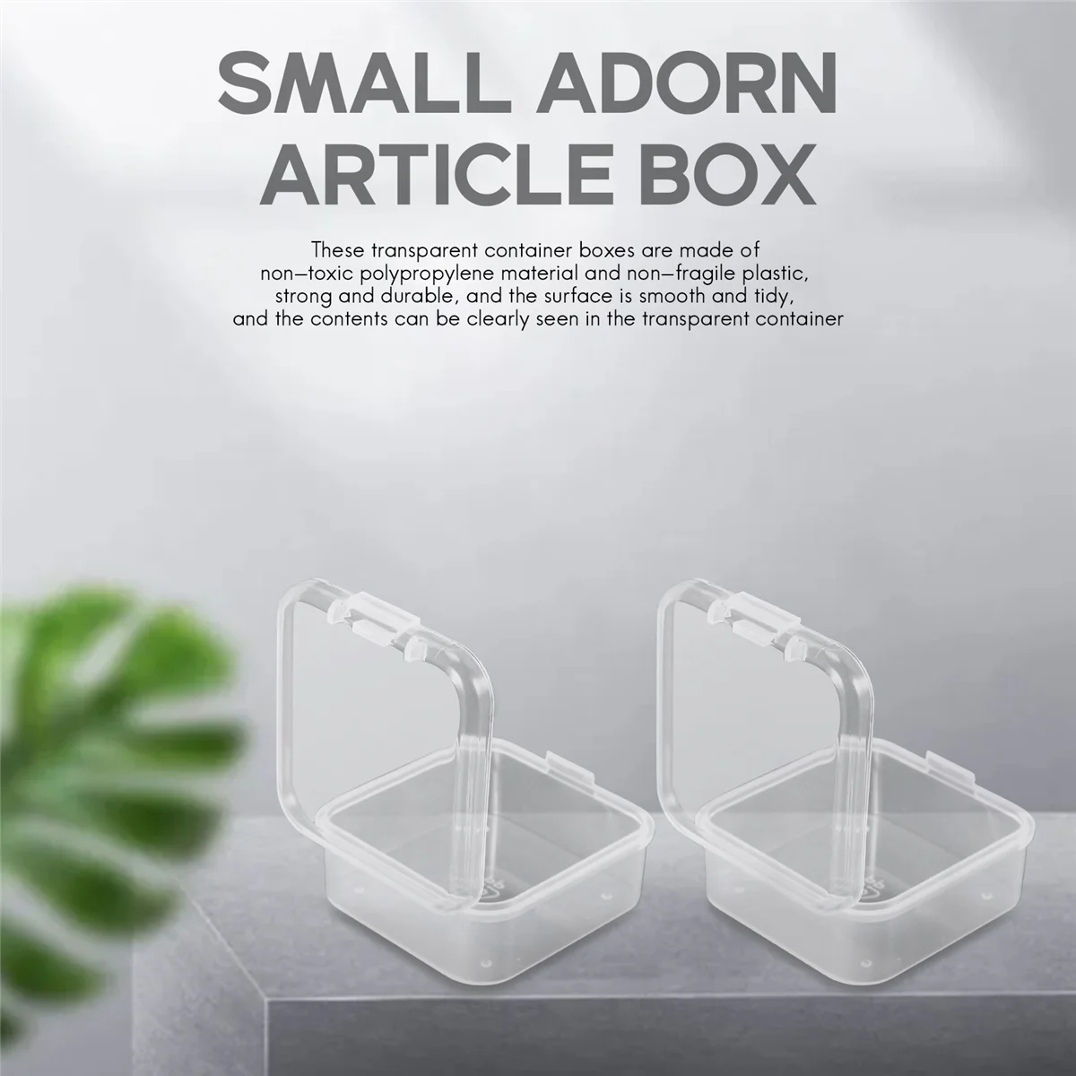 6 Pieces Mini Plastic Clear Storage Box for Collecting Small Items, Beads, Jewelry, Business Cards
6 Pieces Mini Plastic Clear Storage Box for Collecting Small Items, Beads, Jewelry, Business Cards