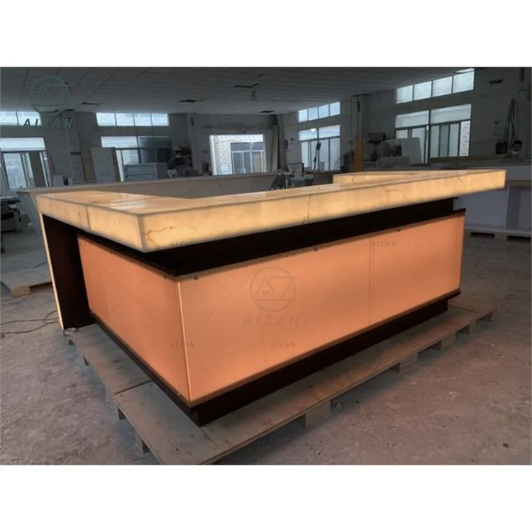 U Shape Customized bar Counter Restaurant Welcome Counter Cashier Counter Luxury Design
U Shape Customized bar Counter Restaurant Welcome Counter Cashier Counter Luxury Design