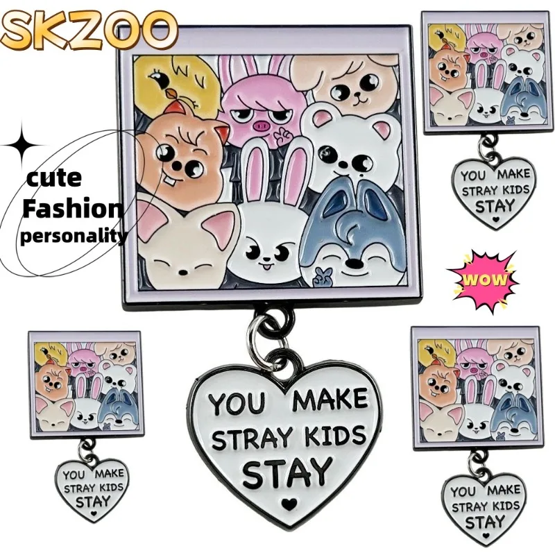 SKZOO Stray Kids Brooch Pendant Cute Fashion Cartoon Personalized Creative Kawaii Brooch Charm Gift for Friend's Birthday
SKZOO Stray Kids Brooch Pendant Cute Fashion Cartoon Personalized Creative Kawaii Brooch Charm Gift for Friend's Birthday
