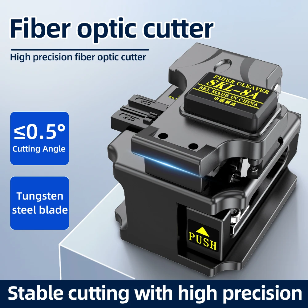 SKL-8A Скалыватель оптоволокна Высокоточный скалыватель оптоволокна Инструмент для резки оптоволоконного кабеля с сумкой
SKL-8A Скалыватель оптоволокна Высокоточный скалыватель оптоволокна Инструмент для резки оптоволоконного кабеля с сумкой