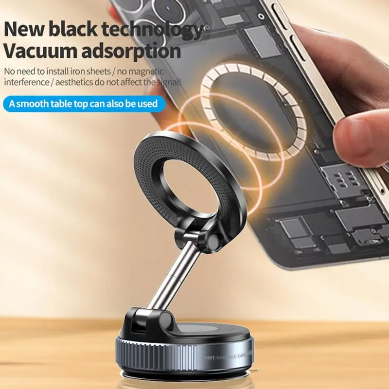 Vacuum Magnetic Car Phone Mount Strong Suction Cup Mobile Phone Holder 360-Degree Rotating Automotive Cellphone Mount
Vacuum Magnetic Car Phone Mount Strong Suction Cup Mobile Phone Holder 360-Degree Rotating Automotive Cellphone Mount