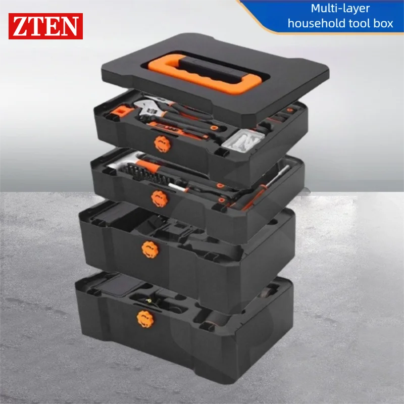 ZTEN 4-слойный усовершенствованный ящик для инструментов, литиевая батарея, бесщеточная электрическая дрель, наборы отверток, наборы электроинструментов, набор ручных инструментов
ZTEN 4-слойный усовершенствованный ящик для инструментов, литиевая батарея, бесщеточная электрическая дрель, наборы отверток, наборы электроинструментов, набор ручных инструментов