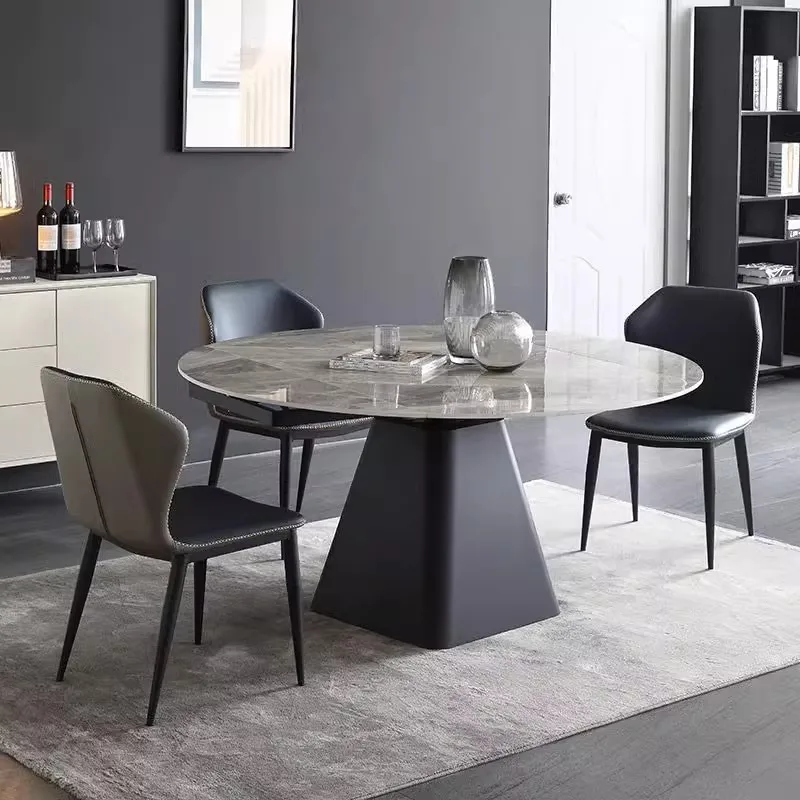 Extension Mechanism Dining Table Modern Turntable Rectangle Luxury Dining Tables 6 People Mesas Plegables Kitchen Furniture
Extension Mechanism Dining Table Modern Turntable Rectangle Luxury Dining Tables 6 People Mesas Plegables Kitchen Furniture