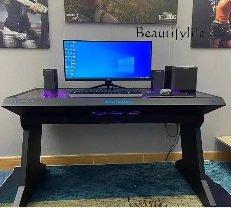 Built-in Fully Transparent Large Case Computer Desk Computer Case Integrated High-End Cool Special-Shaped Game Tables
Built-in Fully Transparent Large Case Computer Desk Computer Case Integrated High-End Cool Special-Shaped Game Tables