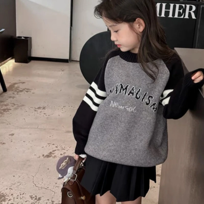Girls Sweater Wool Coat Kids Tops Knitting 2023 Letters Thicken Warm Winter Autumn Cottons Teenagers Outwear Children's Clothing
Girls Sweater Wool Coat Kids Tops Knitting 2023 Letters Thicken Warm Winter Autumn Cottons Teenagers Outwear Children's Clothing