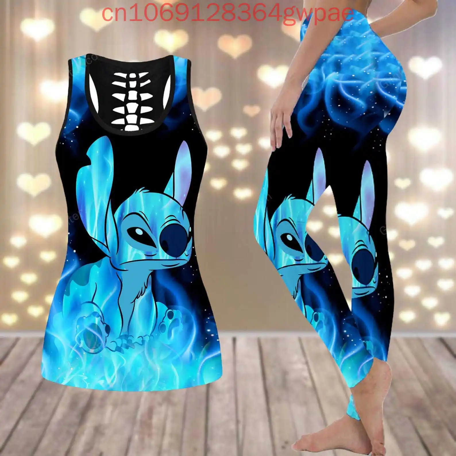 Disney Stitch Women Cutout Tank Top and Leggings Yoga Set Summer Fitness Leggings Tracksuit Hollow Tanktop Leggings Suit
Disney Stitch Women Cutout Tank Top and Leggings Yoga Set Summer Fitness Leggings Tracksuit Hollow Tanktop Leggings Suit