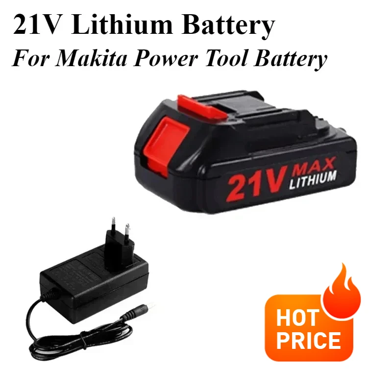 21V Rechargeable Lithium Ion Battery High Capacity Cordless Electric Power Tool Battery for Makita 21V Tool Replacement Battery
21V Rechargeable Lithium Ion Battery High Capacity Cordless Electric Power Tool Battery for Makita 21V Tool Replacement Battery