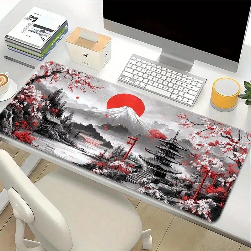 XXL Large Gaming Mouse Pad,Japanese Cherry Blossom and Mount Fuji Design, Non-Slip Rubber Base, Suitable for Office and Home Use
XXL Large Gaming Mouse Pad,Japanese Cherry Blossom and Mount Fuji Design, Non-Slip Rubber Base, Suitable for Office and Home Use