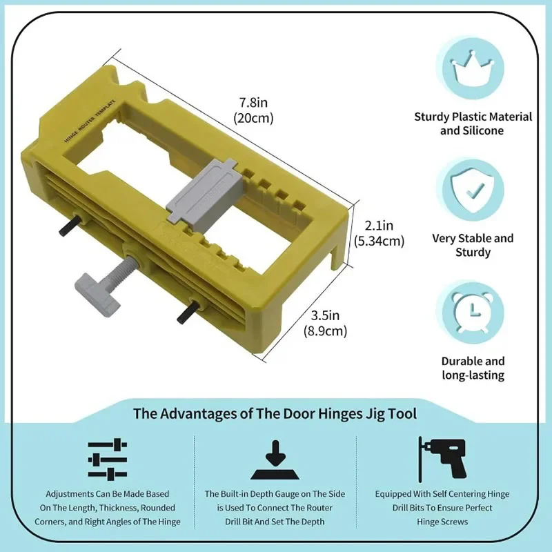 Локатор отверстий для дверного замка петель, специальный шаблон для установки дверей шкафа, фрезерное приспособление для дверных петель деревообрабатывающего инструмента
Локатор отверстий для дверного замка петель, специальный шаблон для установки дверей шкафа, фрезерное приспособление для дверных петель деревообрабатывающего инструмента