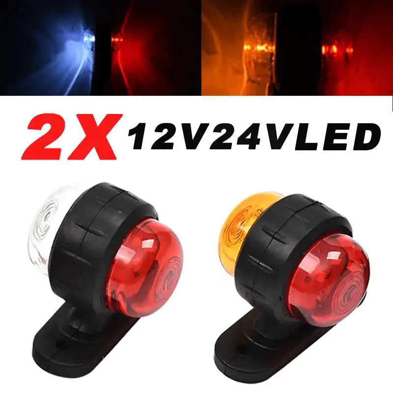 2X Truck Side Marker Lights Outline Lamp 12V 24V Side Light Red Amber Signal Indicator Light Trailer Van Bus Caravan Boat
2X Truck Side Marker Lights Outline Lamp 12V 24V Side Light Red Amber Signal Indicator Light Trailer Van Bus Caravan Boat