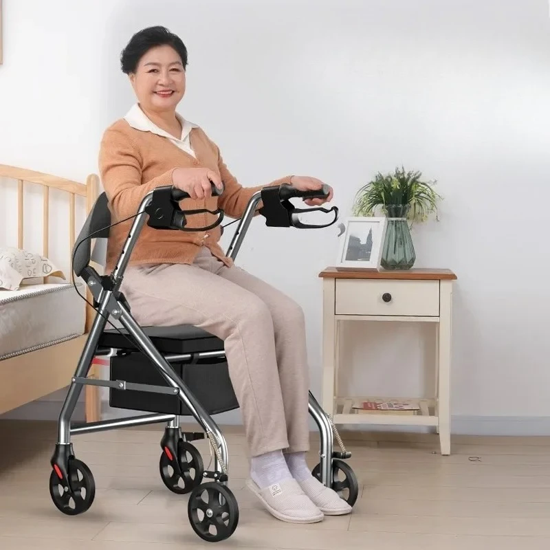 Two-hand Brake Walker for Seniors Walking Assistance Rehabilitation Can Push Sit Hand Push Mobility Aid Elderly Folding Walkers
Two-hand Brake Walker for Seniors Walking Assistance Rehabilitation Can Push Sit Hand Push Mobility Aid Elderly Folding Walkers