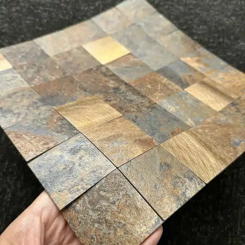 4pcs/lot Mosaic Metal square Aluminum Plastic Panel Wall Sticker Self-adhesive Waterproof Kitchen Bathroom Tiles Wall Decors 97 
4pcs/lot Mosaic Metal square Aluminum Plastic Panel Wall Sticker Self-adhesive Waterproof Kitchen Bathroom Tiles Wall Decors 97