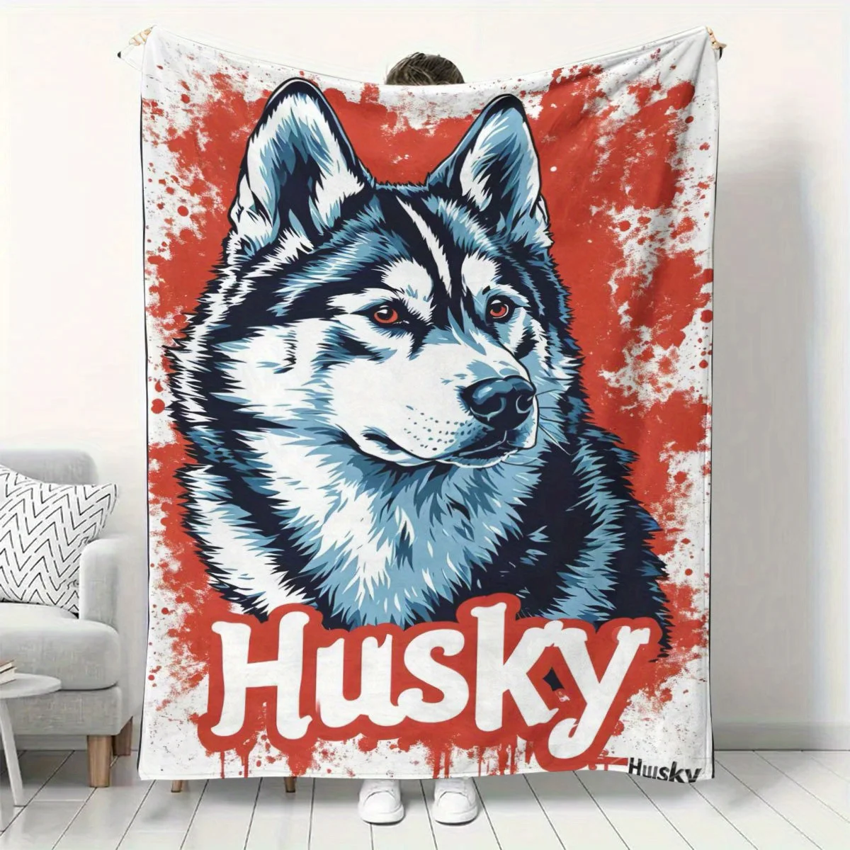 1pc Husky Print Blanket - Polyester Fabric, Machine Washable, Suitable for Bedroom Living Room Sofa Decoration
1pc Husky Print Blanket - Polyester Fabric, Machine Washable, Suitable for Bedroom Living Room Sofa Decoration