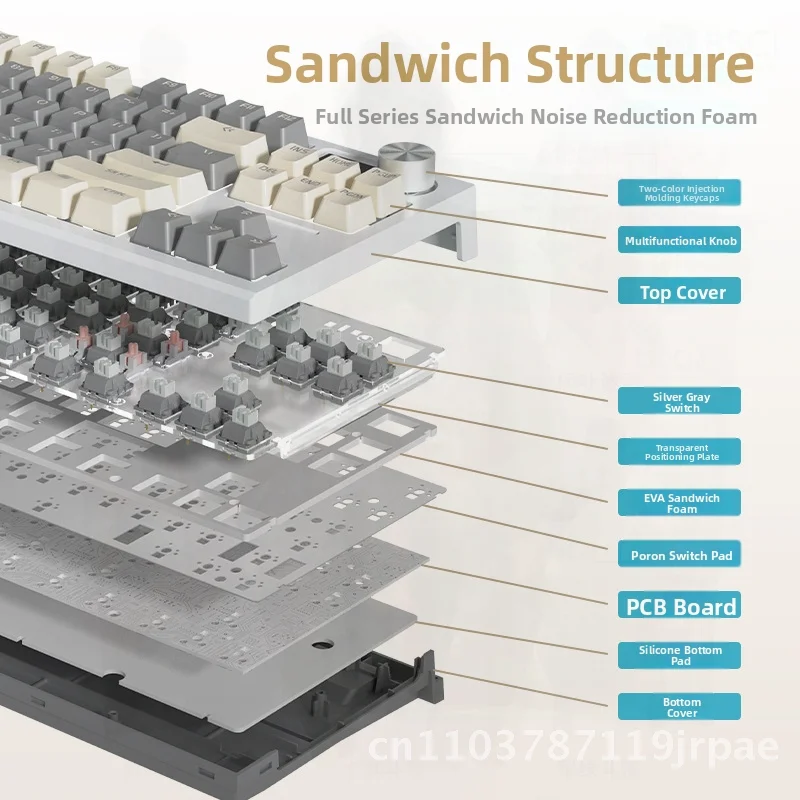 Langtu LT84 Беспроводная механическая клавиатура Bluetooth 84 клавиши Трехрежимная с возможностью горячей замены Настраиваемая зеленая ось для киберспортивных игр
Langtu LT84 Беспроводная механическая клавиатура Bluetooth 84 клавиши Трехрежимная с возможностью горячей замены Настраиваемая зеленая ось для киберспортивных игр
