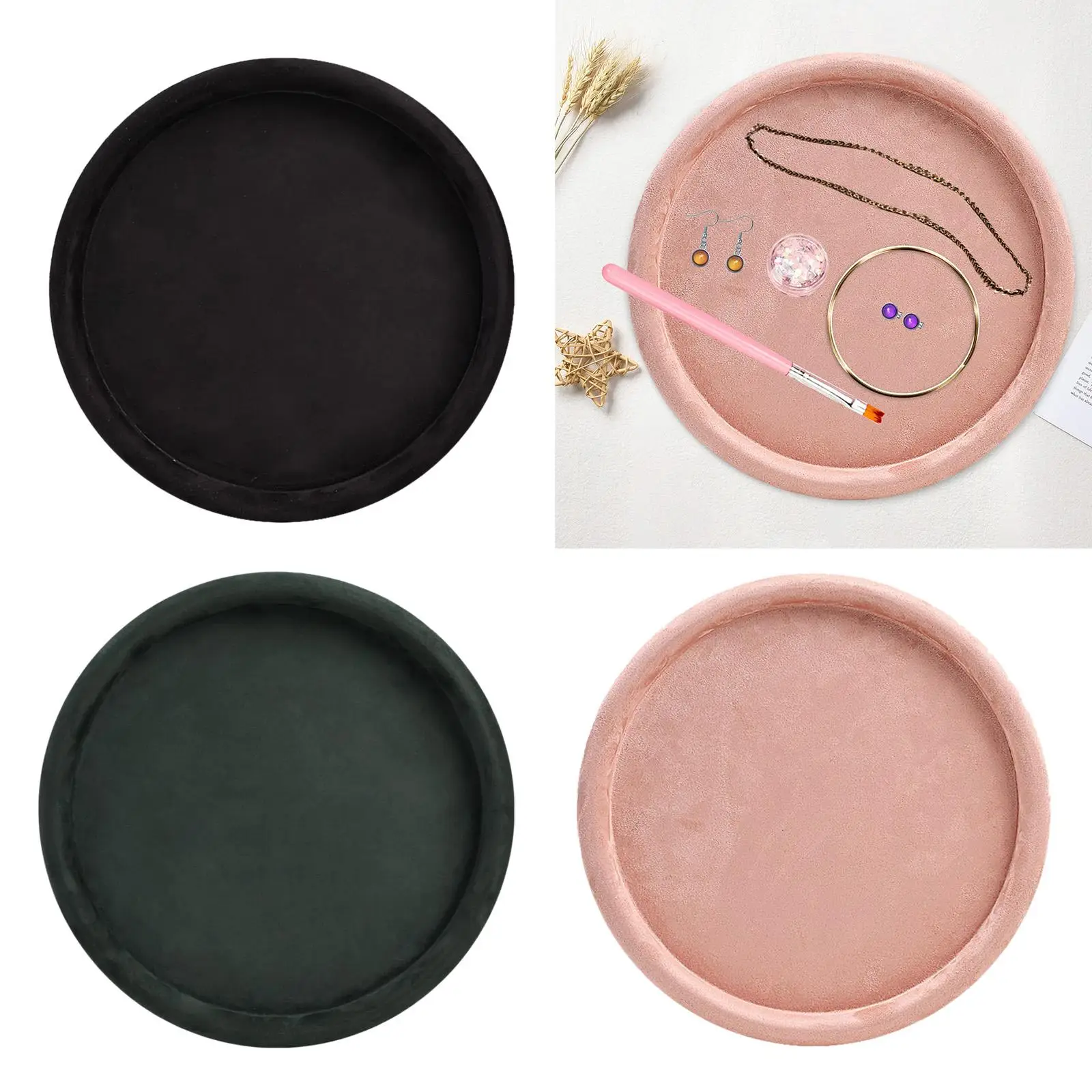 Velvet Jewelry Tray Container Decorative Ornament Jewelry Dish Jewelry Organizer for Pendants Necklace Earring Bracelet Watches
Velvet Jewelry Tray Container Decorative Ornament Jewelry Dish Jewelry Organizer for Pendants Necklace Earring Bracelet Watches