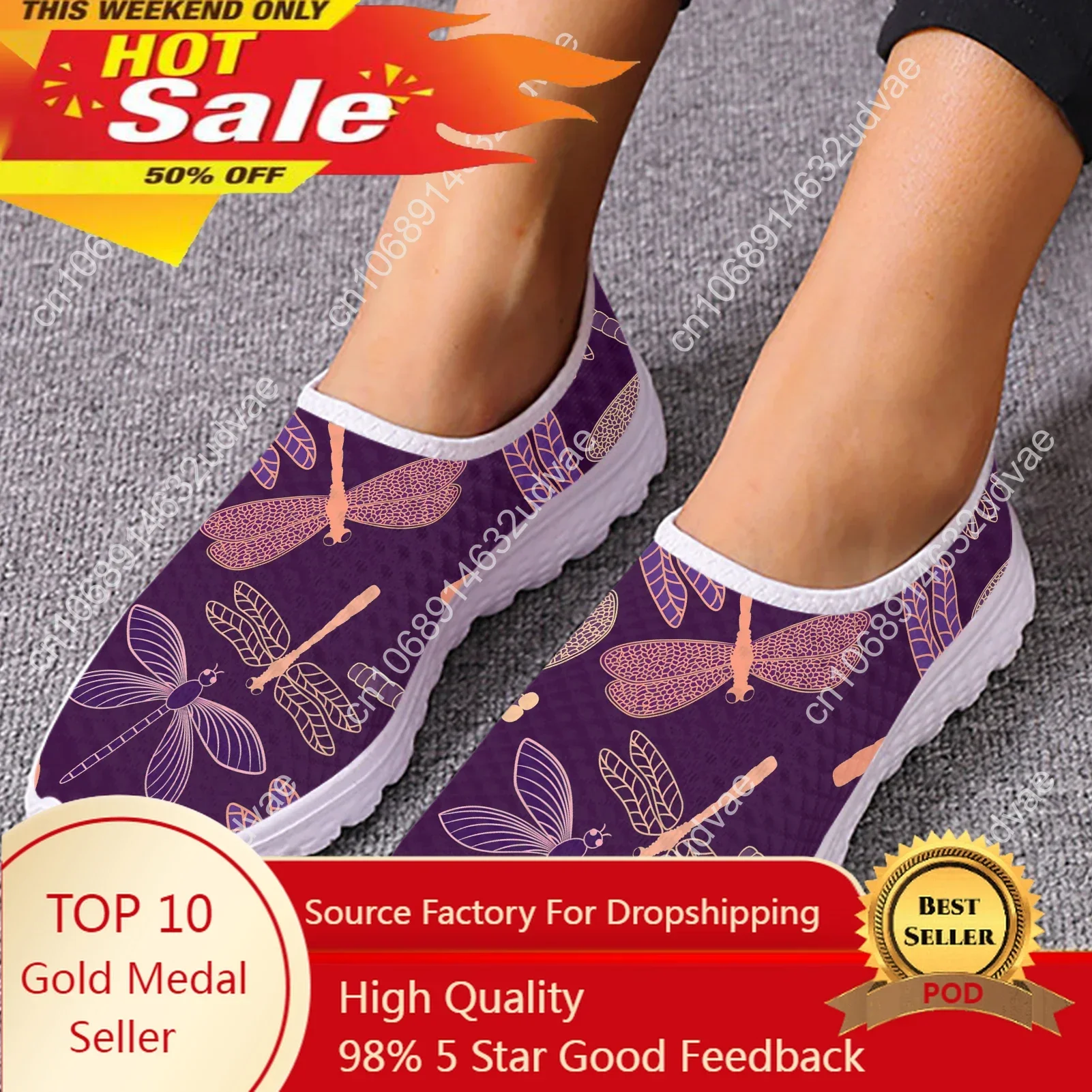 Purple Boho Butterfly Dragonfly Design Comfortable Brand Loafers Soft Summer Mesh Shoes Walking Sneakers Zapatos
Purple Boho Butterfly Dragonfly Design Comfortable Brand Loafers Soft Summer Mesh Shoes Walking Sneakers Zapatos