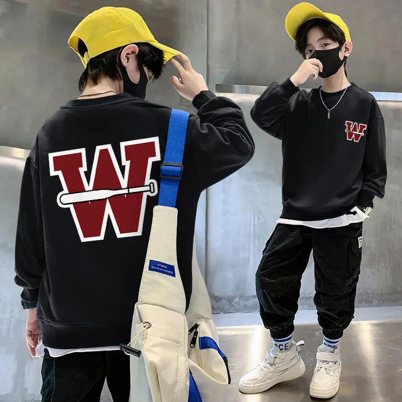 2023 winter autumn boys clothes long t-shirt letter hooded tops teens Kids sweater plus velvet child sweatshirts 5 8 9 7 12 year
2023 winter autumn boys clothes long t-shirt letter hooded tops teens Kids sweater plus velvet child sweatshirts 5 8 9 7 12 year