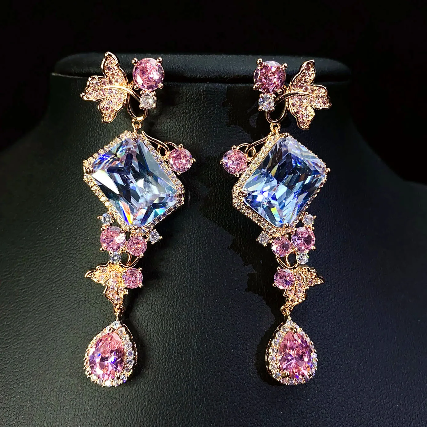 New Radiant Heart Women's Leaf Flower Drop Earrings Bridal Wedding Dinner Prom Summer Event Dress Zirconia Jewellery Set E92
New Radiant Heart Women's Leaf Flower Drop Earrings Bridal Wedding Dinner Prom Summer Event Dress Zirconia Jewellery Set E92