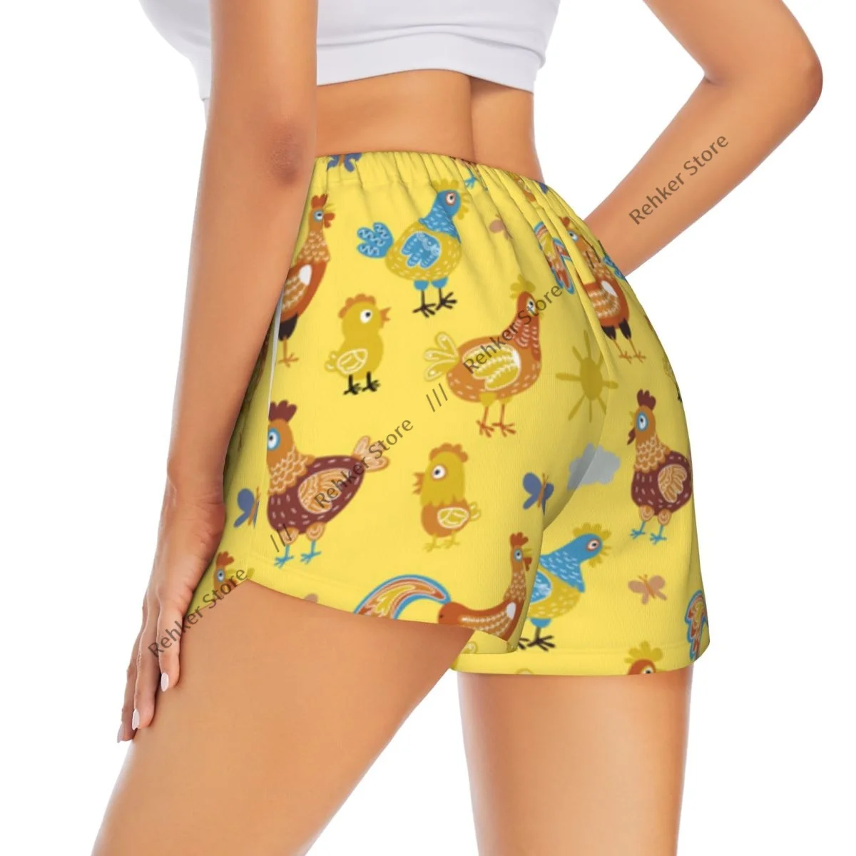 Women Yoga Shorts Fun Chickens Pattern Workout Shorts Fitness quick-dry Ladies Yoga Gym Running Short Pants Sportswear
Women Yoga Shorts Fun Chickens Pattern Workout Shorts Fitness quick-dry Ladies Yoga Gym Running Short Pants Sportswear