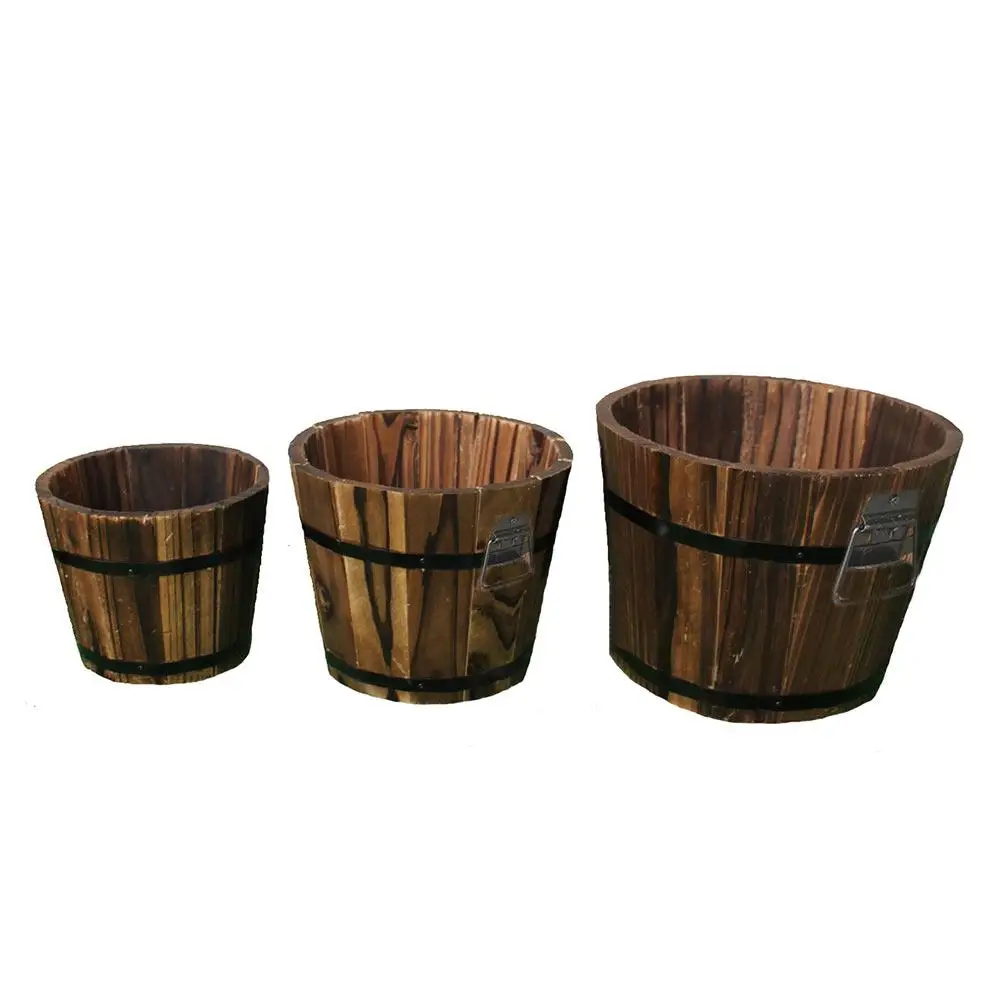 3 Pcs Flower Boxes Solid Wood Succulent Pot Indoor Plant Rustic Decor Carbonized Large Planter Wooden
3 Pcs Flower Boxes Solid Wood Succulent Pot Indoor Plant Rustic Decor Carbonized Large Planter Wooden
