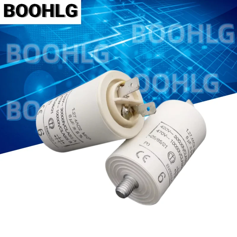1PCS 1.27.4AC2 MKP 6uF 420V Motor Starting Film Capacitor
1PCS 1.27.4AC2 MKP 6uF 420V Motor Starting Film Capacitor