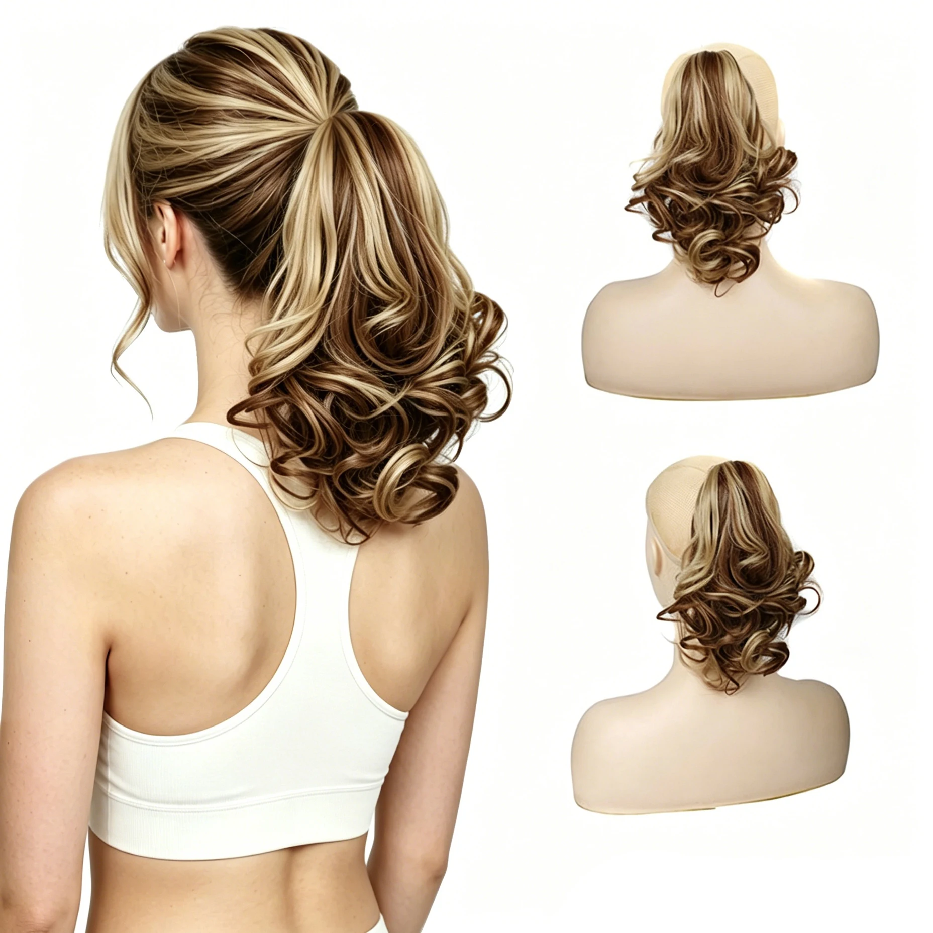 Ponytail Extension - Wavy Pony Tails Hair Extensions Claw Clip Ponytail Extension Curl Length 12 inch Synthetic Hair for Women
Ponytail Extension - Wavy Pony Tails Hair Extensions Claw Clip Ponytail Extension Curl Length 12 inch Synthetic Hair for Women