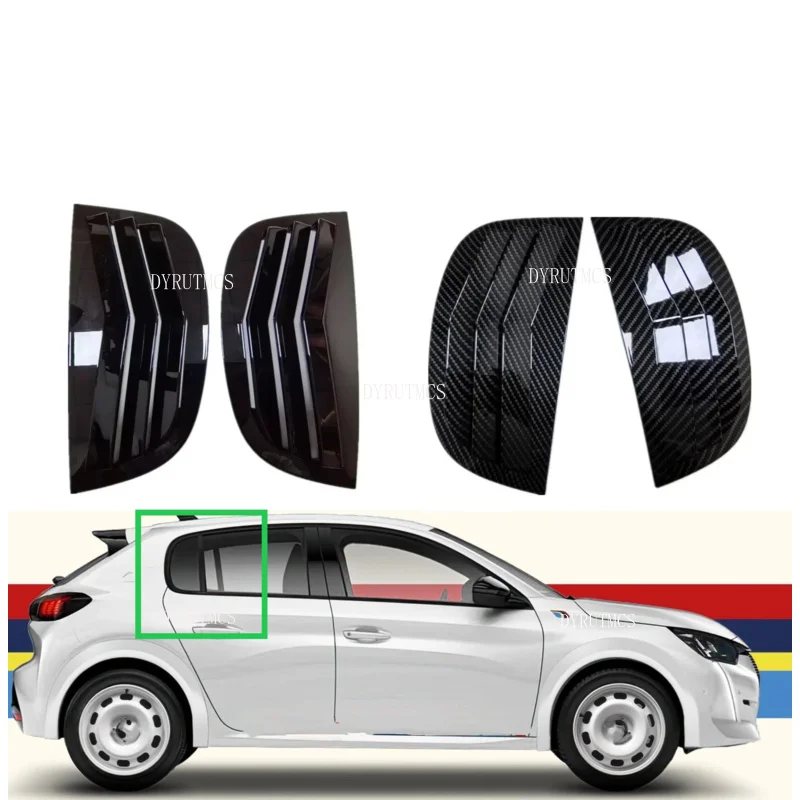 For Peugeot 208 2018 2019 2020 2021-2024 Car Rear Louver Window Side Shutter Cover Trim Sticker Vent Scoop Carbon Black ABS
For Peugeot 208 2018 2019 2020 2021-2024 Car Rear Louver Window Side Shutter Cover Trim Sticker Vent Scoop Carbon Black ABS
