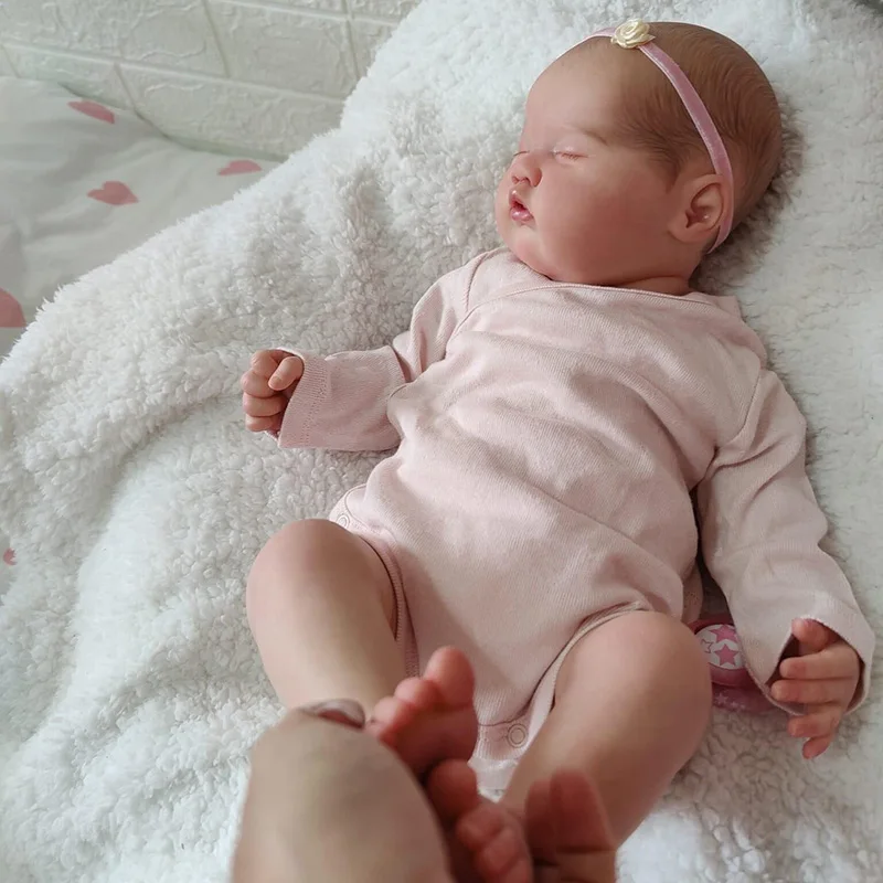 49CM Already Finished Reborn Baby Doll Asleep Ashia Soft Body Lifelike Newborn BABY Kids Toys 3D Painted Skin with Visible Veins 
49CM Already Finished Reborn Baby Doll Asleep Ashia Soft Body Lifelike Newborn BABY Kids Toys 3D Painted Skin with Visible Veins