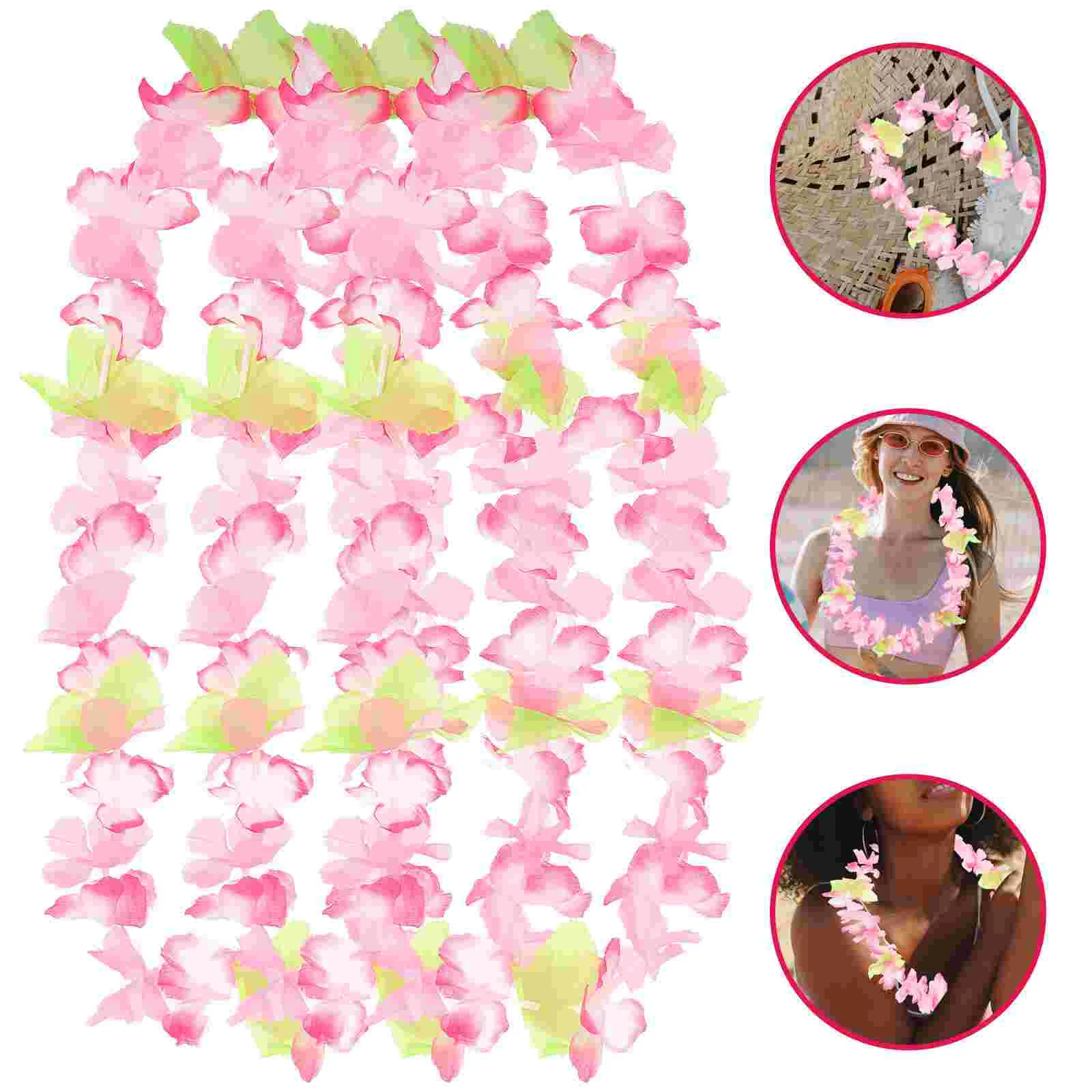 50 PCS Beach Hula Costume Accessory Wreath Hawaii Flowers Necklace Hawaiian Leis
50 PCS Beach Hula Costume Accessory Wreath Hawaii Flowers Necklace Hawaiian Leis