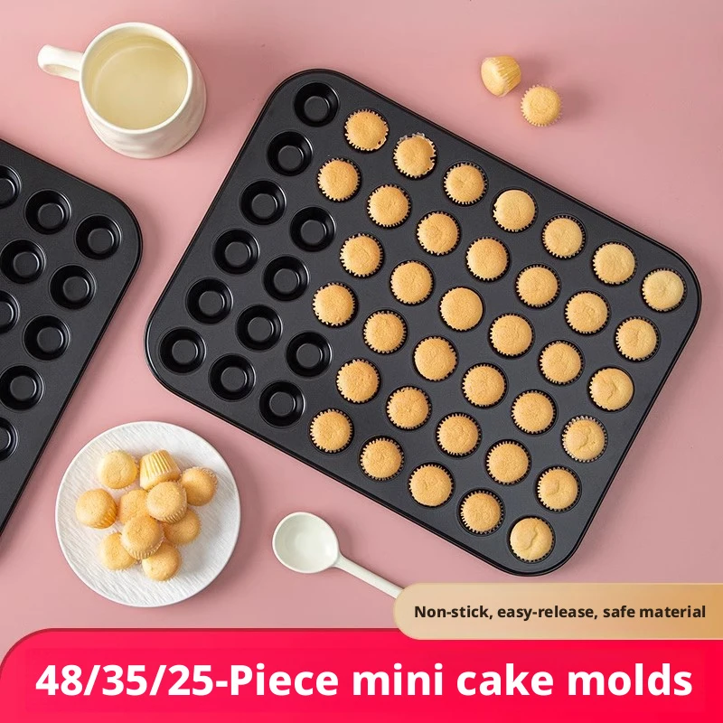 Mini Cake Mold Baking Tray, Small Muffin Cup Pan, Chiffon Mold for Oven, Household Baking Supplies
Mini Cake Mold Baking Tray, Small Muffin Cup Pan, Chiffon Mold for Oven, Household Baking Supplies