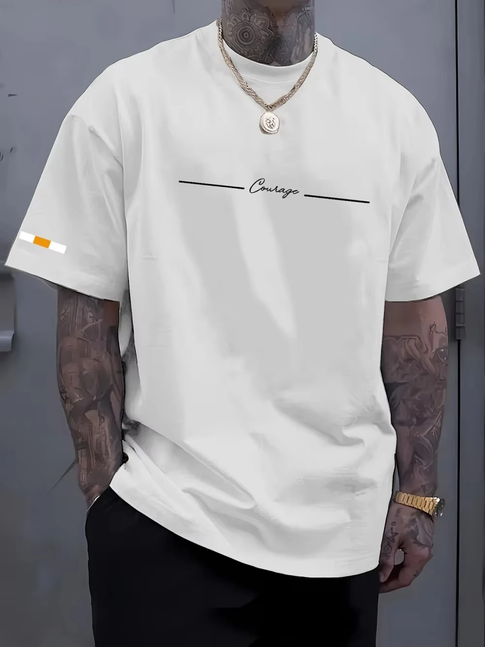 New summer print men's round neck cotton trend short-sleeved T-shirt loose and comfortable casual fashion versatile senior
New summer print men's round neck cotton trend short-sleeved T-shirt loose and comfortable casual fashion versatile senior