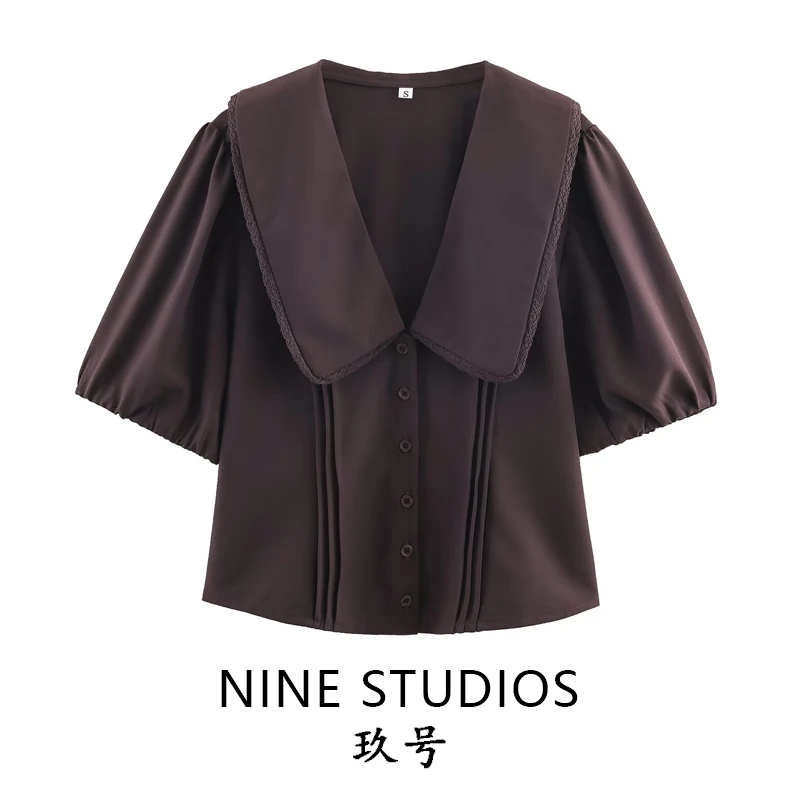 Повседневный женский топ с круглым вырезом и плиссировкой, из полиэстера, устойчивого к деформации, в европейском стиле
Повседневный женский топ с круглым вырезом и плиссировкой, из полиэстера, устойчивого к деформации, в европейском стиле