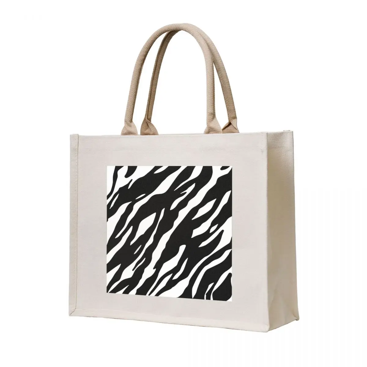 Zebra animal print abstract black and white Tote Bag Fabric bag Candy bags large size bags
Zebra animal print abstract black and white Tote Bag Fabric bag Candy bags large size bags