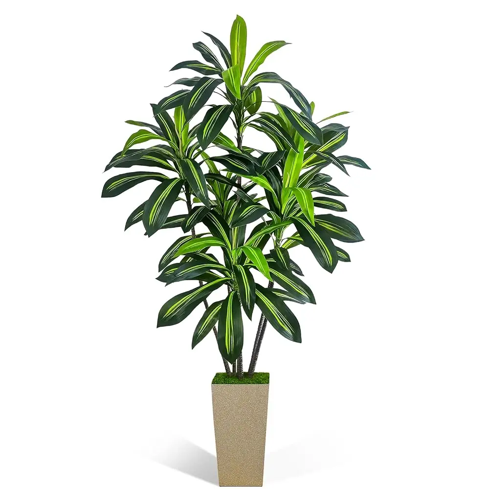 Artificial Dracaena Tree 6Ft, 6 Feet Tall Fake Tree For Home Decor Indoor With Modern Style Planter, Artificial Silk Tree For
Artificial Dracaena Tree 6Ft, 6 Feet Tall Fake Tree For Home Decor Indoor With Modern Style Planter, Artificial Silk Tree For