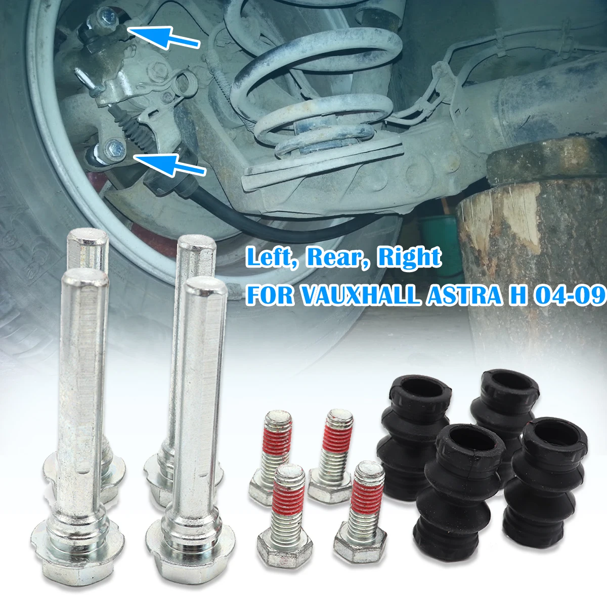 Left Rear Right Brake Caliper Cylinder Slider Guide Pin FOR VAUXHALL ASTRA H For Disc Housing Bolts Rubber Bushing Boot Seal Kit
Left Rear Right Brake Caliper Cylinder Slider Guide Pin FOR VAUXHALL ASTRA H For Disc Housing Bolts Rubber Bushing Boot Seal Kit