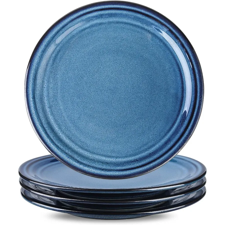 Ceramic Dinner Plates Set of 410 Inch Large Porcelain Pasta and Salad Plates Blue Stoneware Plate Set Microwave Oven and Dishwa
Ceramic Dinner Plates Set of 410 Inch Large Porcelain Pasta and Salad Plates Blue Stoneware Plate Set Microwave Oven and Dishwa