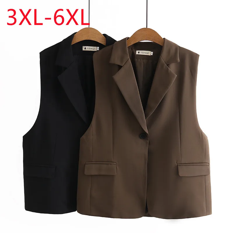 New 2023 Ladies Spring Autumn Plus Size Tops For Women Large Size Sleeveless V-neck Black Vest 3XL 4XL 5XL 6XL
New 2023 Ladies Spring Autumn Plus Size Tops For Women Large Size Sleeveless V-neck Black Vest 3XL 4XL 5XL 6XL