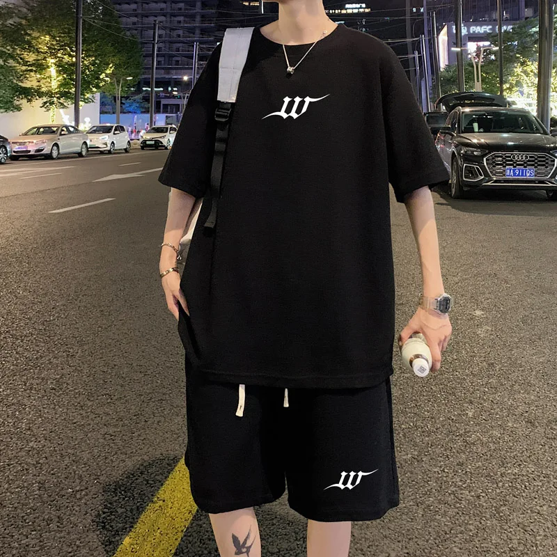 Casual 2024 Summer T-Shirts And Shorts Men's Sets Streetwear Loose 2 Piece Top Tees&Knee-Length Pant Suits Outdoor Short Clothes
Casual 2024 Summer T-Shirts And Shorts Men's Sets Streetwear Loose 2 Piece Top Tees&Knee-Length Pant Suits Outdoor Short Clothes