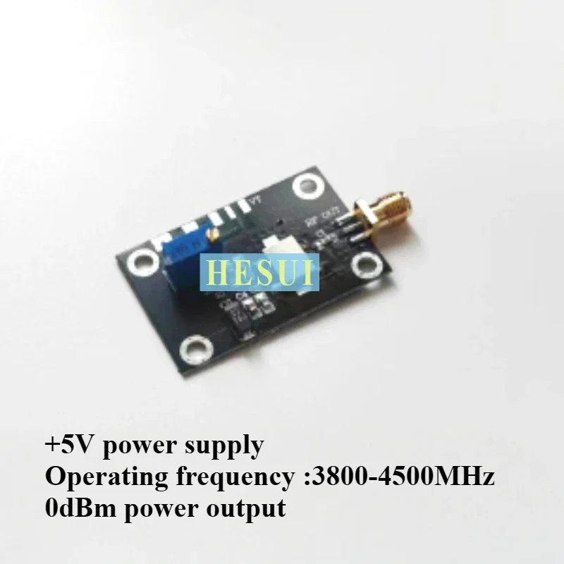 Широкополосный VCO 3800-4500 МГц Низкочастотный точечный источник сигнала 4,0 ГГц RF
Широкополосный VCO 3800-4500 МГц Низкочастотный точечный источник сигнала 4,0 ГГц RF