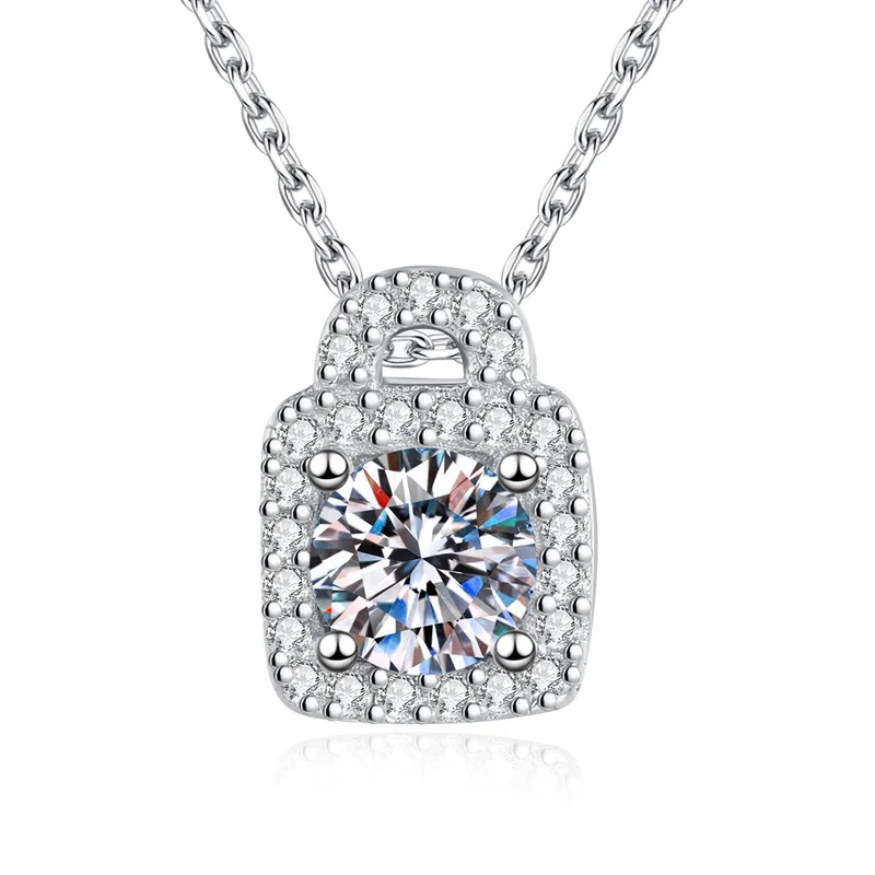 XL581 Lefei Fashion Luxury Classic 0.5 Cart Moissanite Simple Lock Necklace For Charms Women 925 Silver Party Jewelry Party Gift
XL581 Lefei Fashion Luxury Classic 0.5 Cart Moissanite Simple Lock Necklace For Charms Women 925 Silver Party Jewelry Party Gift
