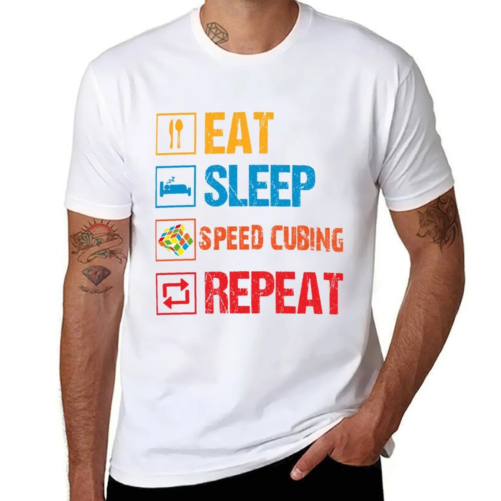Eat Sleep Speed Cubing Repeat T-Shirt man t shirt cotton high quality t shirts for man pack cotton T-Shirt
Eat Sleep Speed Cubing Repeat T-Shirt man t shirt cotton high quality t shirts for man pack cotton T-Shirt