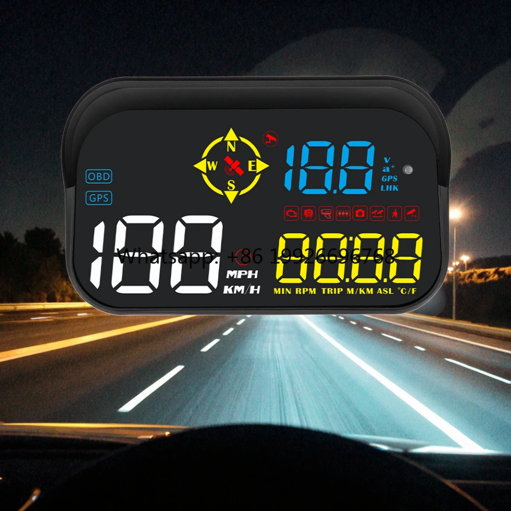 Универсальный проекционный дисплей HUD M21 для автомобиля, 2 экрана, GPS-проектор, измеритель скорости, 2025 год
Универсальный проекционный дисплей HUD M21 для автомобиля, 2 экрана, GPS-проектор, измеритель скорости, 2025 год