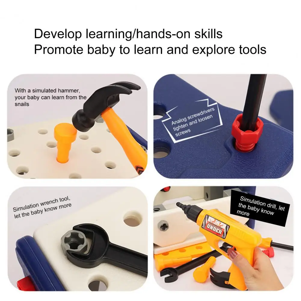 Screw Toys 40Pcs/Set Unique Creative Interesting Assembling Repairing Tool Set Pretend Toys Child Toys
Screw Toys 40Pcs/Set Unique Creative Interesting Assembling Repairing Tool Set Pretend Toys Child Toys
