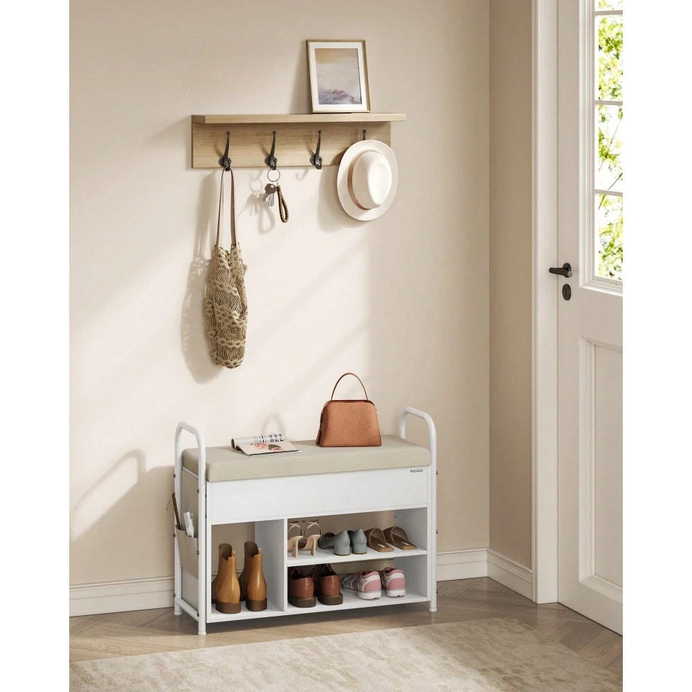 Shoe Bench, Shoe Rack, Entryway Furniture, Inner Storage Under The Lid, PU Pockets, Convenient Handles, For Entryway
Shoe Bench, Shoe Rack, Entryway Furniture, Inner Storage Under The Lid, PU Pockets, Convenient Handles, For Entryway