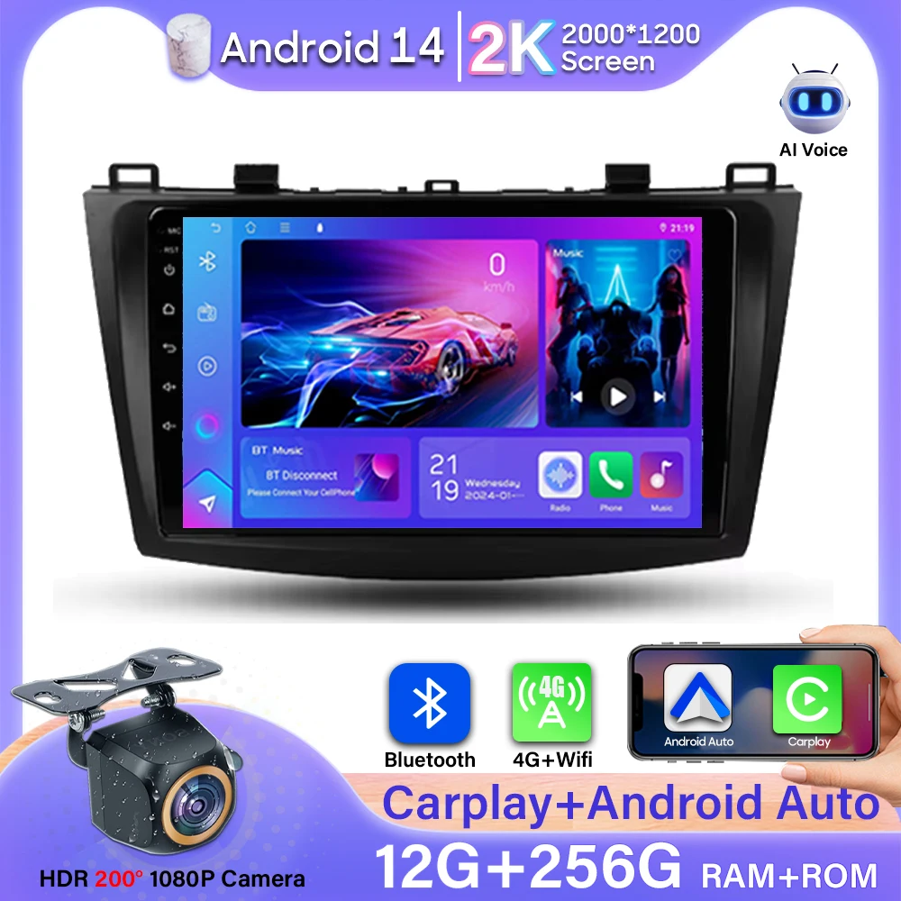 Car Radio For Mazda 3 II For Mazda3 BL 2009-2013 Video Player Carplay No 2din Automotive Multimedia GPS Monitor Stereo DVD BT 2K
Car Radio For Mazda 3 II For Mazda3 BL 2009-2013 Video Player Carplay No 2din Automotive Multimedia GPS Monitor Stereo DVD BT 2K